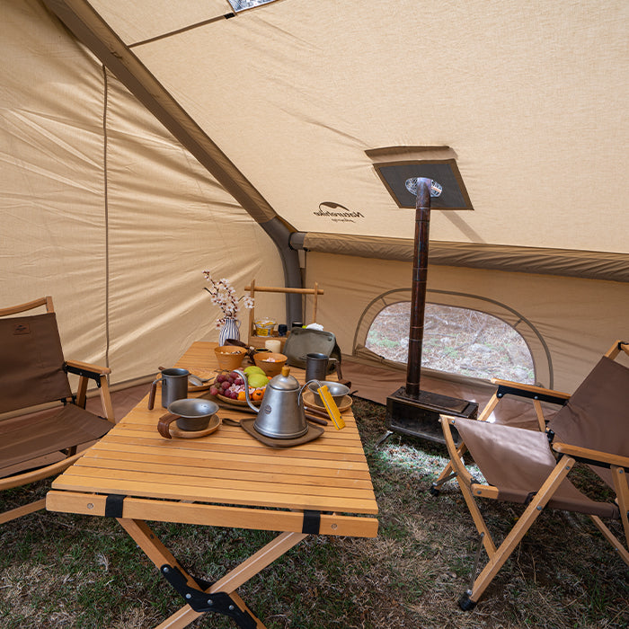 セット推薦　ネイチャーハイク Air12 Yワンポールテント 4-6人用 設営簡単 TC生地-Naturehike