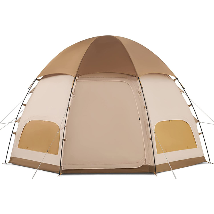 ネイチャーハイク ファミリーテント 4人用 専用グランドシート付き 天井高205cm　-Naturehike