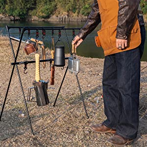 ネイチャーハイク 超軽量折り畳めるランタンスタンド 組立簡単-Naturehike