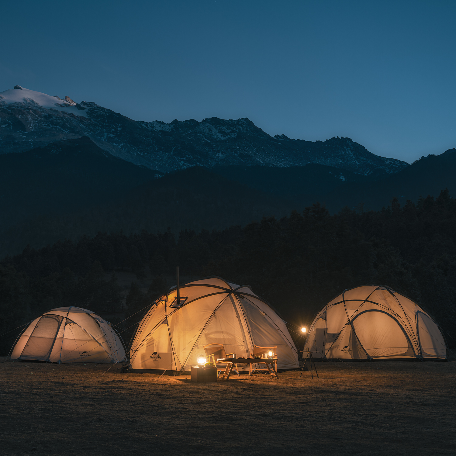 ネイチャーハイク ドームテント 煙突穴付き 防水防雪-Naturehike