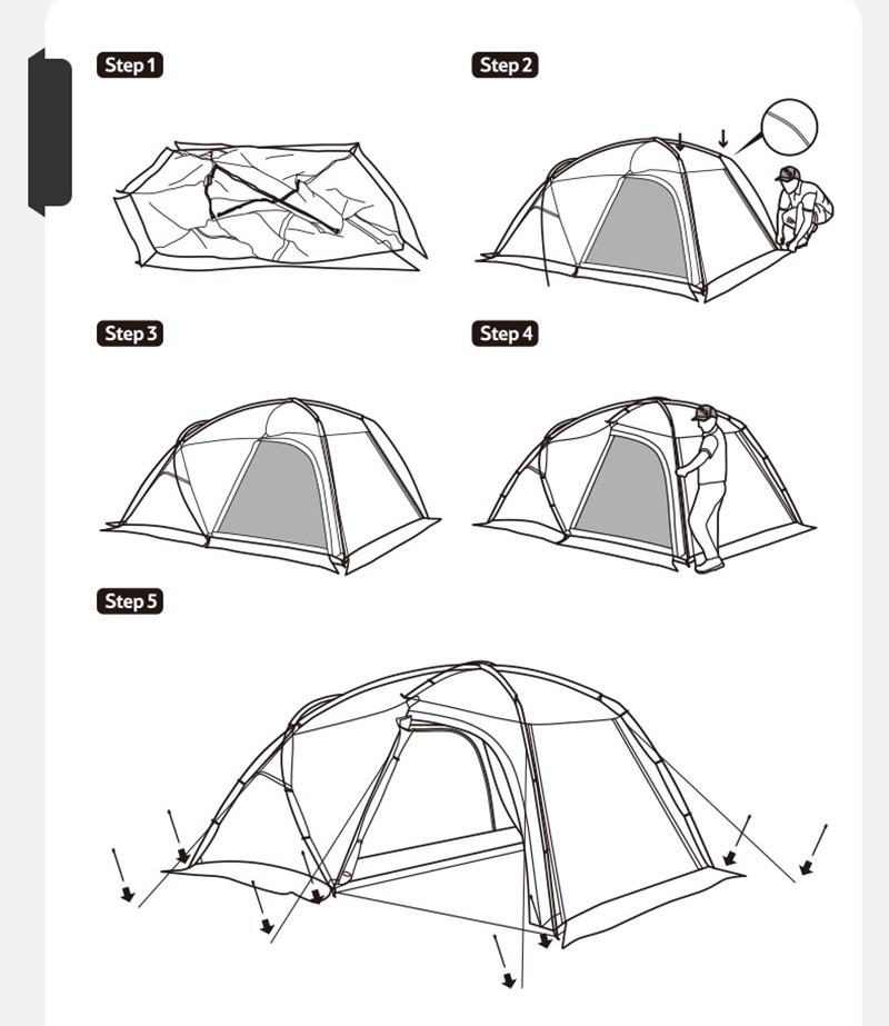 Naturehike The hills テント 2~3人用 3.3KG 超軽量 1LDK 二 Naturehike The hills テント 2~3人用 3.3KG 超軽量 1LDK 二