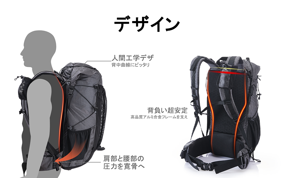 Naturehike リュック ハイキング Rockバッグ 登山 多機能