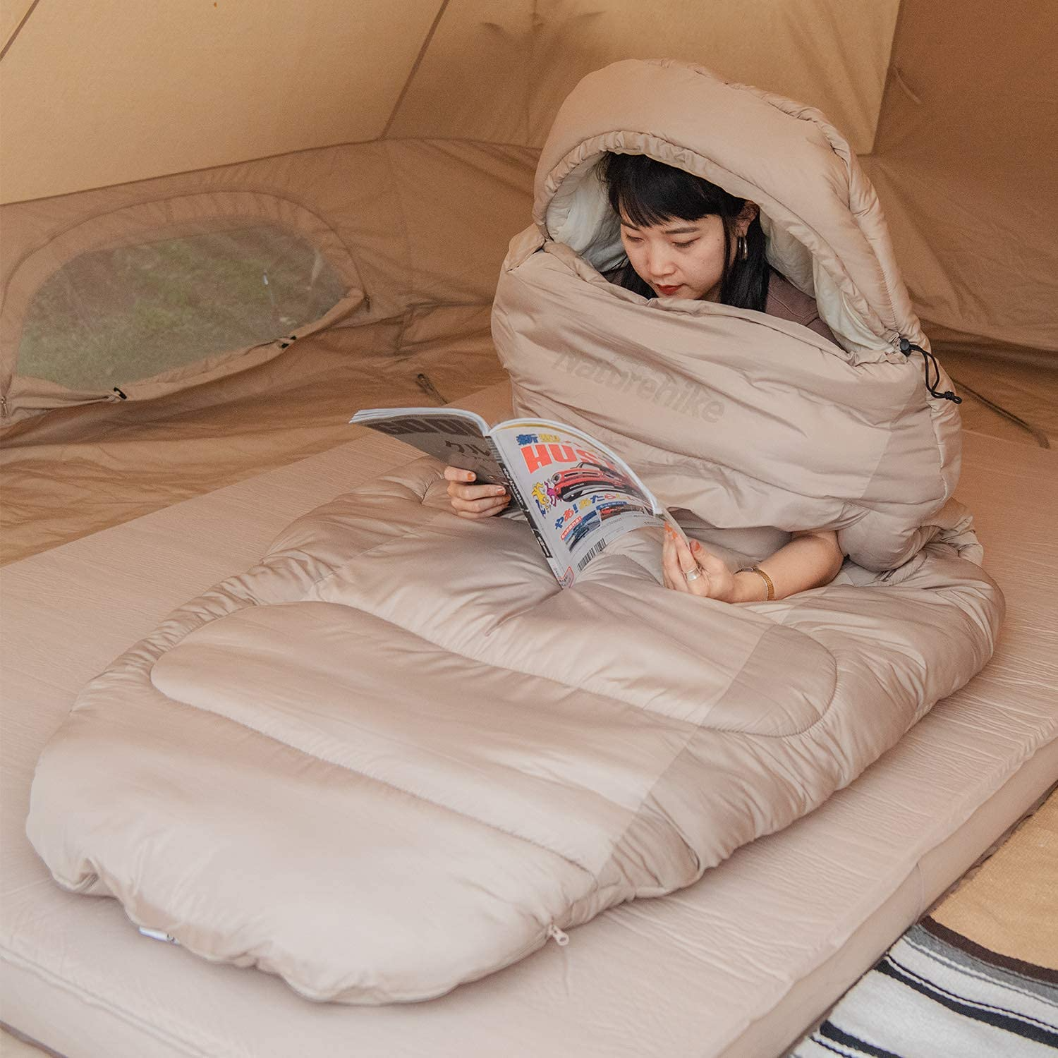 ネイチャーハイク シュラフ 手伸ばしできる-Naturehike