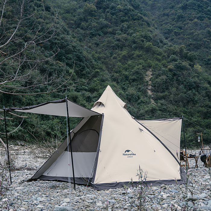 Naturehike Campfire六角形 ワンポールテント 4人用 天井高240cm