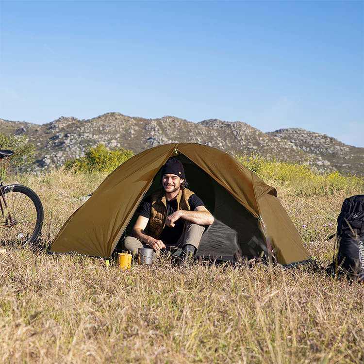 ネイチャーハイク 自立式テント1人用 自転車旅行 ソロテント　-Naturehike