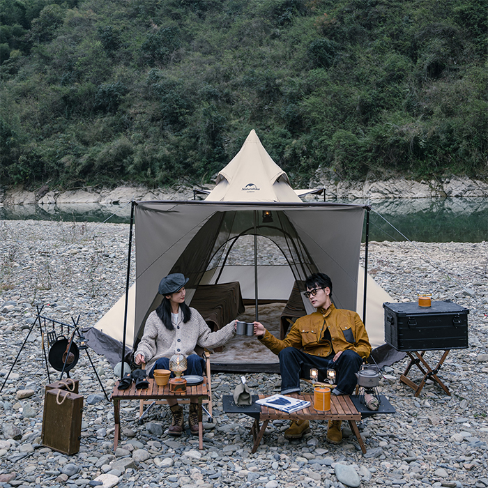 Naturehike Campfire六角形 ワンポールテント 4人用 天井高240cm Naturehike Campfire六角形 ワンポールテント 4人用 天井高240cm