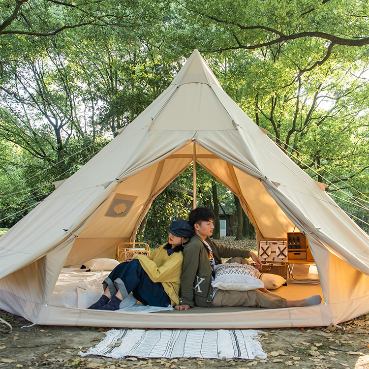 ネイチャーハイク コットンワンポールテント 広いスペース-Naturehike