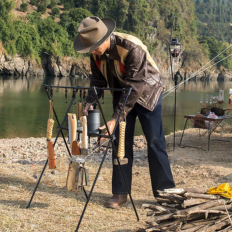 ネイチャーハイク 超軽量折り畳めるランタンスタンド 組立簡単-Naturehike