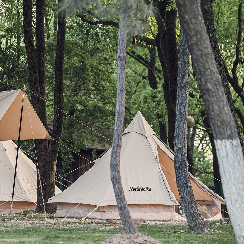 ネイチャーハイク コットンピラミッドテント 広いスペース-Naturehike