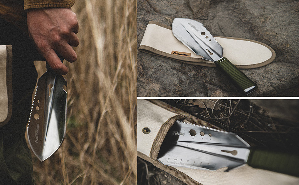 ネイチャーハイク 多機能シャベル収納バック付き (鋼)-Naturehike