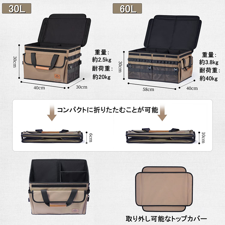 ネイチャーハイク 大容量ポケットデザイン折り畳み式トートバッグ-Naturehike