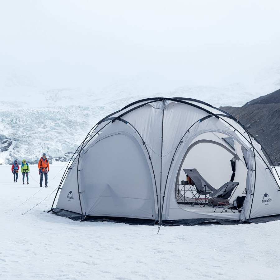 特大ドーム Naturehike 測地線 ドームテント 煙突穴付き 防水防雪 測地線
