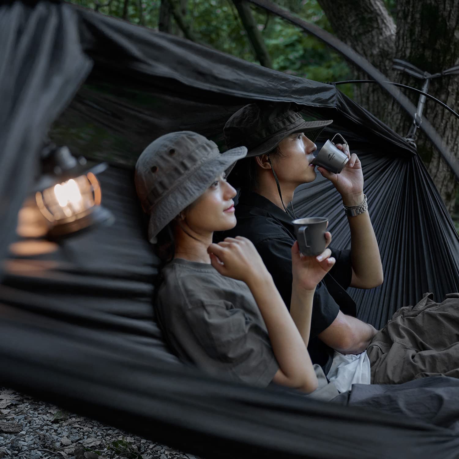 最新版蚊帳付きハンモック❗蚊帳付きなのに展開時間いらず❗テント❗