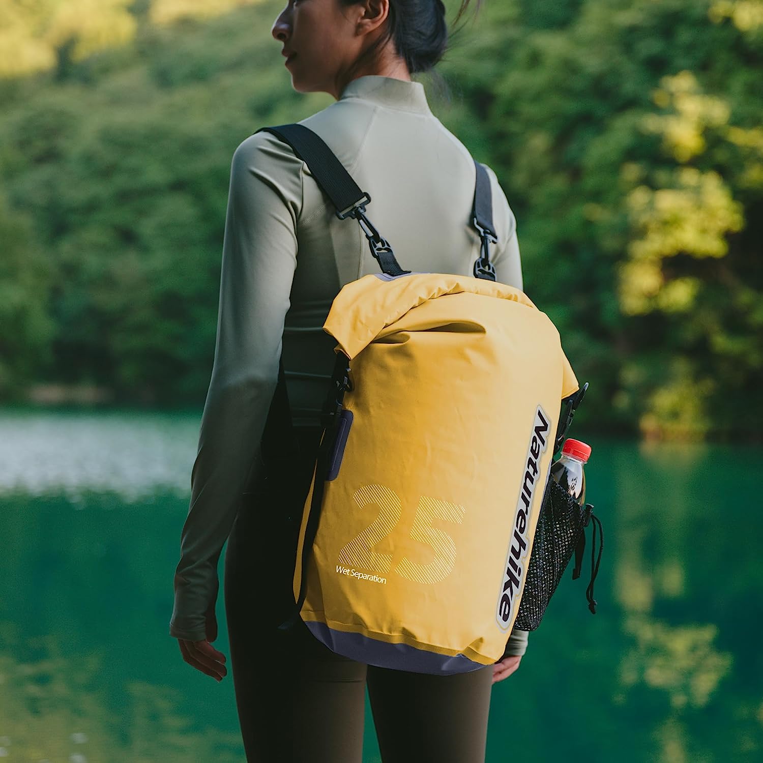 ネイチャーハイク 防水バッグ 完全防水 リュック 超軽量 10L 25L 自転車 乾湿分別可能 登山 防水バッグ -Naturehike