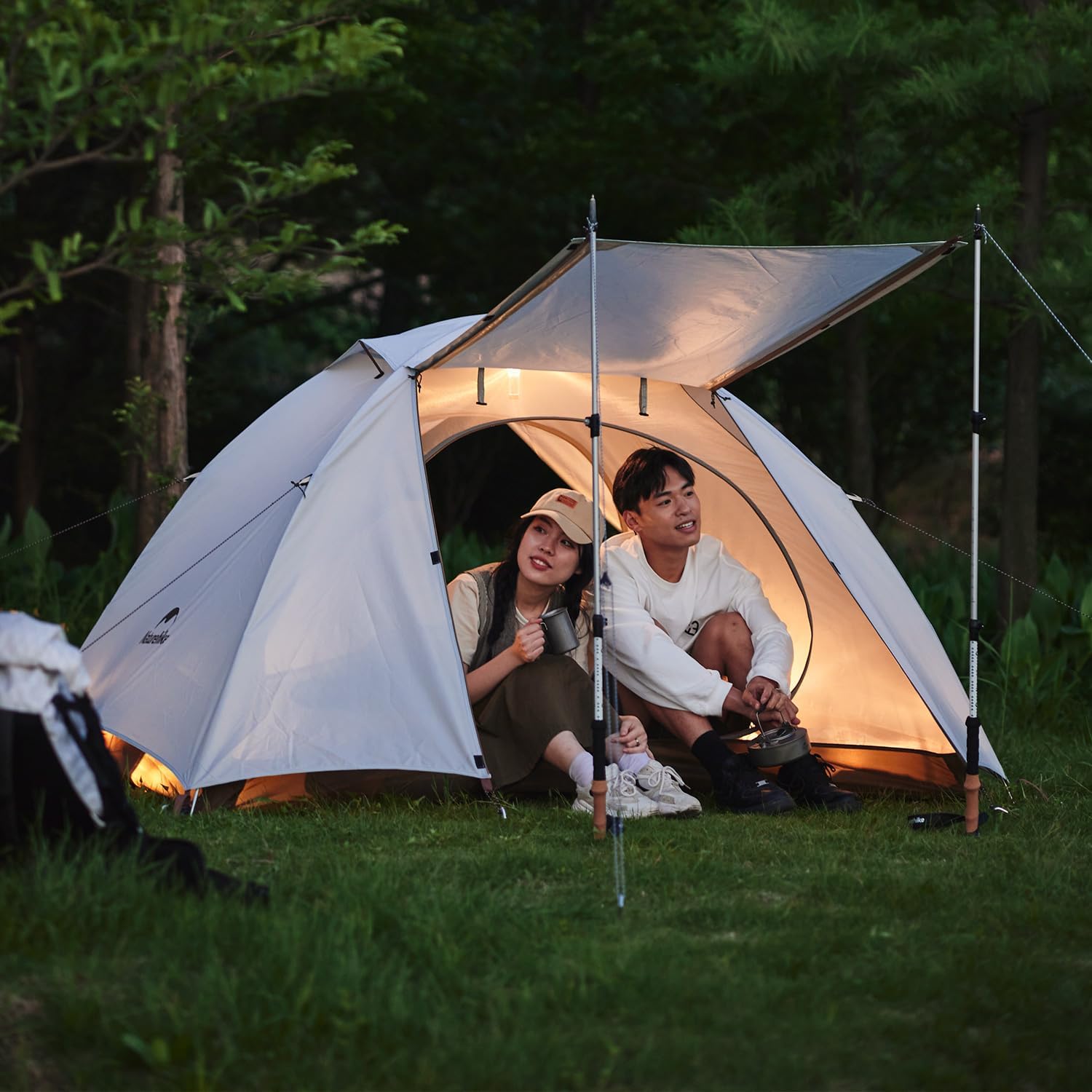 Naturehike Cloud River テント 2人用 3人用 軽量 自立式 前室付き ダブルウォール アウトドア 防風 収納袋付き