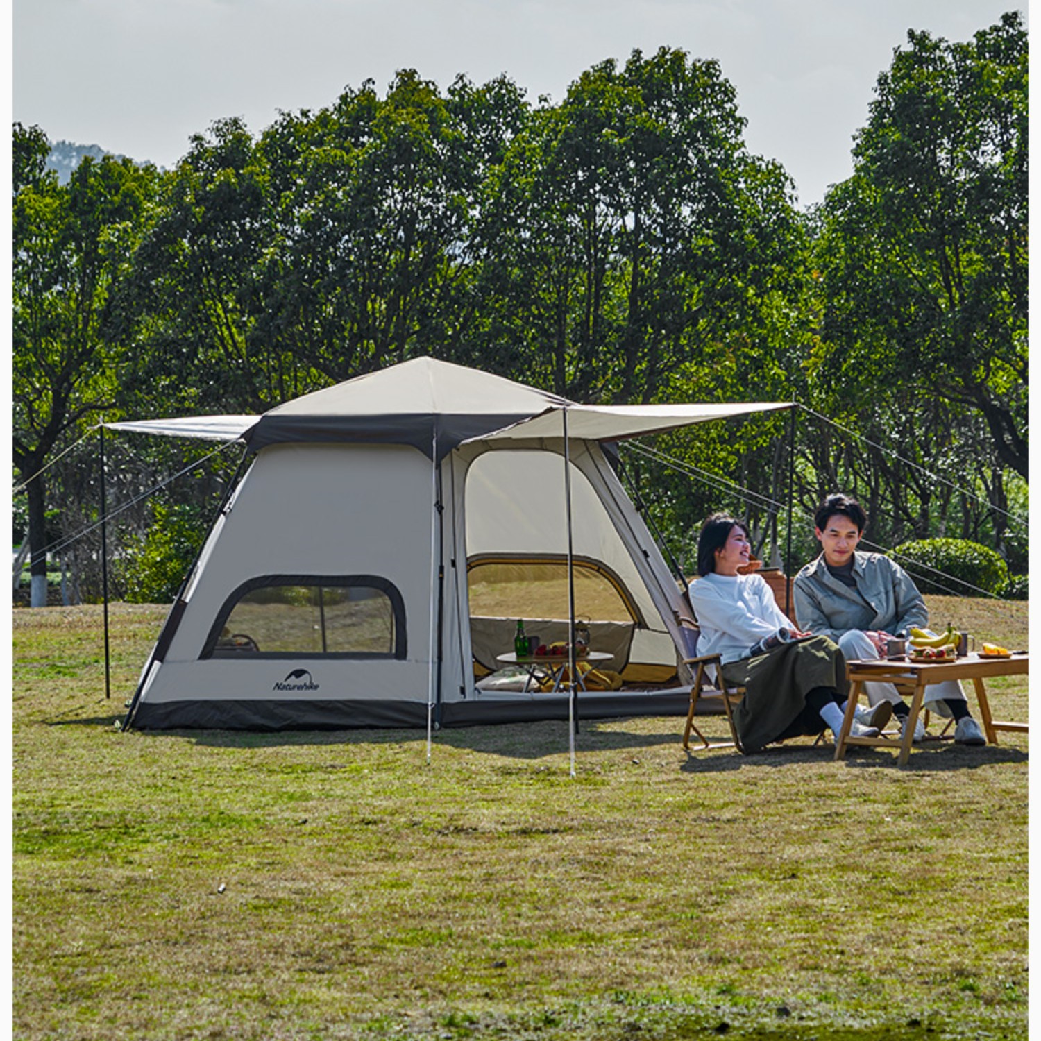 Naturehike 六角形 ワンタッチテント 4~5人用 ロッジ型 UPF50+ Naturehike 六角形 ワンタッチテント 4~5人用 ロッジ型 UPF50+