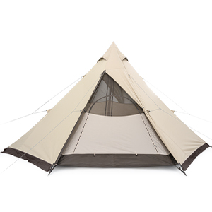 ワンポールテント キャノピー付き