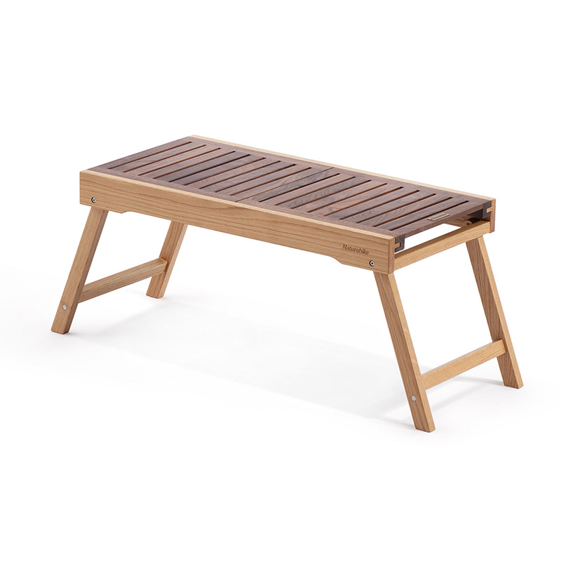 ネイチャーハイク Woodening（木沐）木製 スライドアウトドアテーブル 折りたたみ -Naturehike