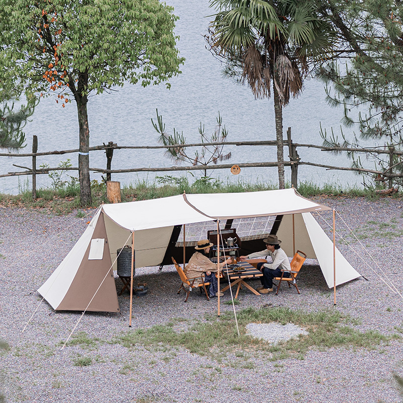 Naturehike Hammurabi テント ツールーム TC素材 煙突口付き 撥