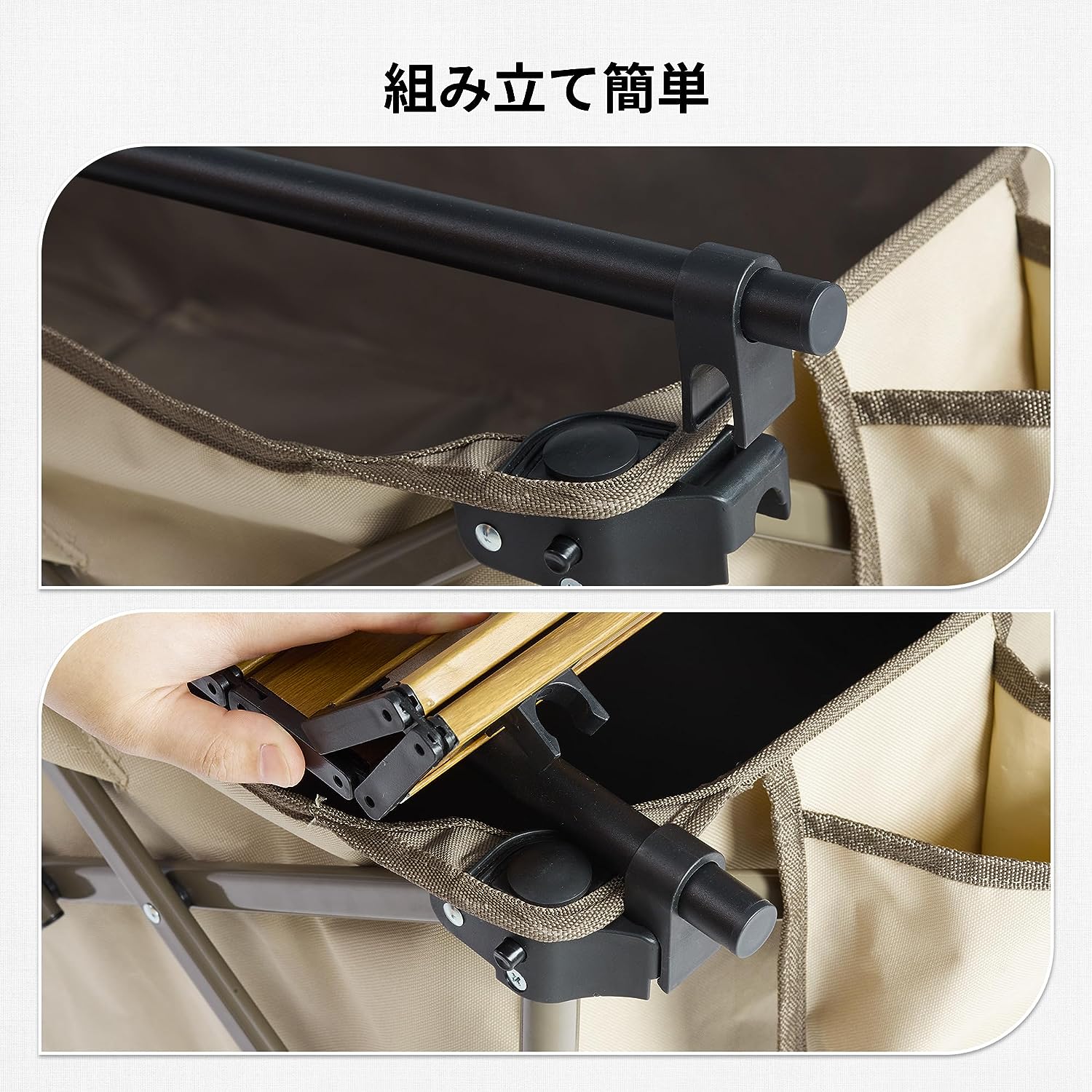 ネイチャーハイク  キャリーワゴン 大容量 186L   耐荷重150kgカバーを取り外し可　軽量-Naturehike