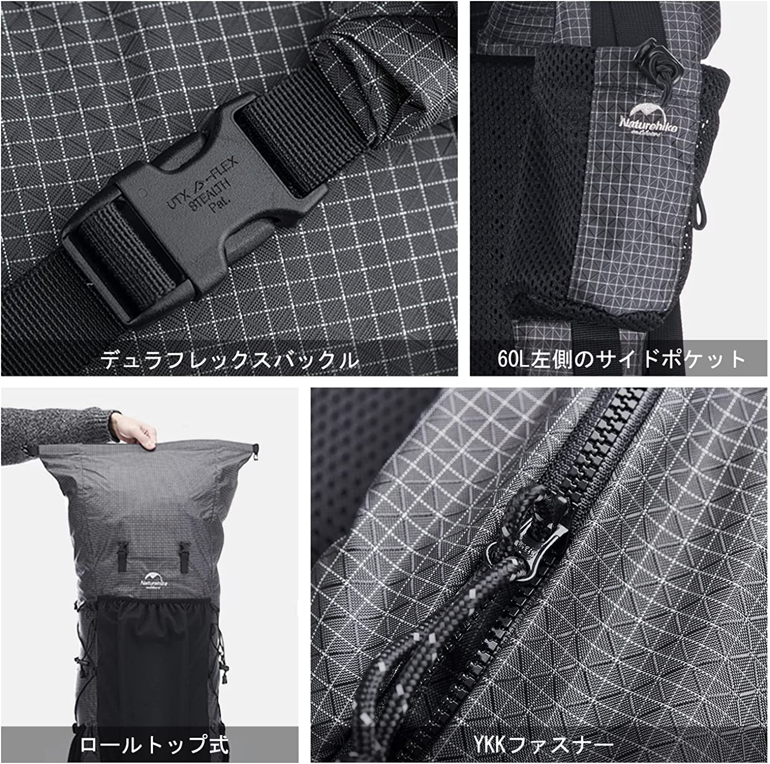 ネイチャーハイク リュック ハイキングRockバッグ 登山 多機能-Naturehike