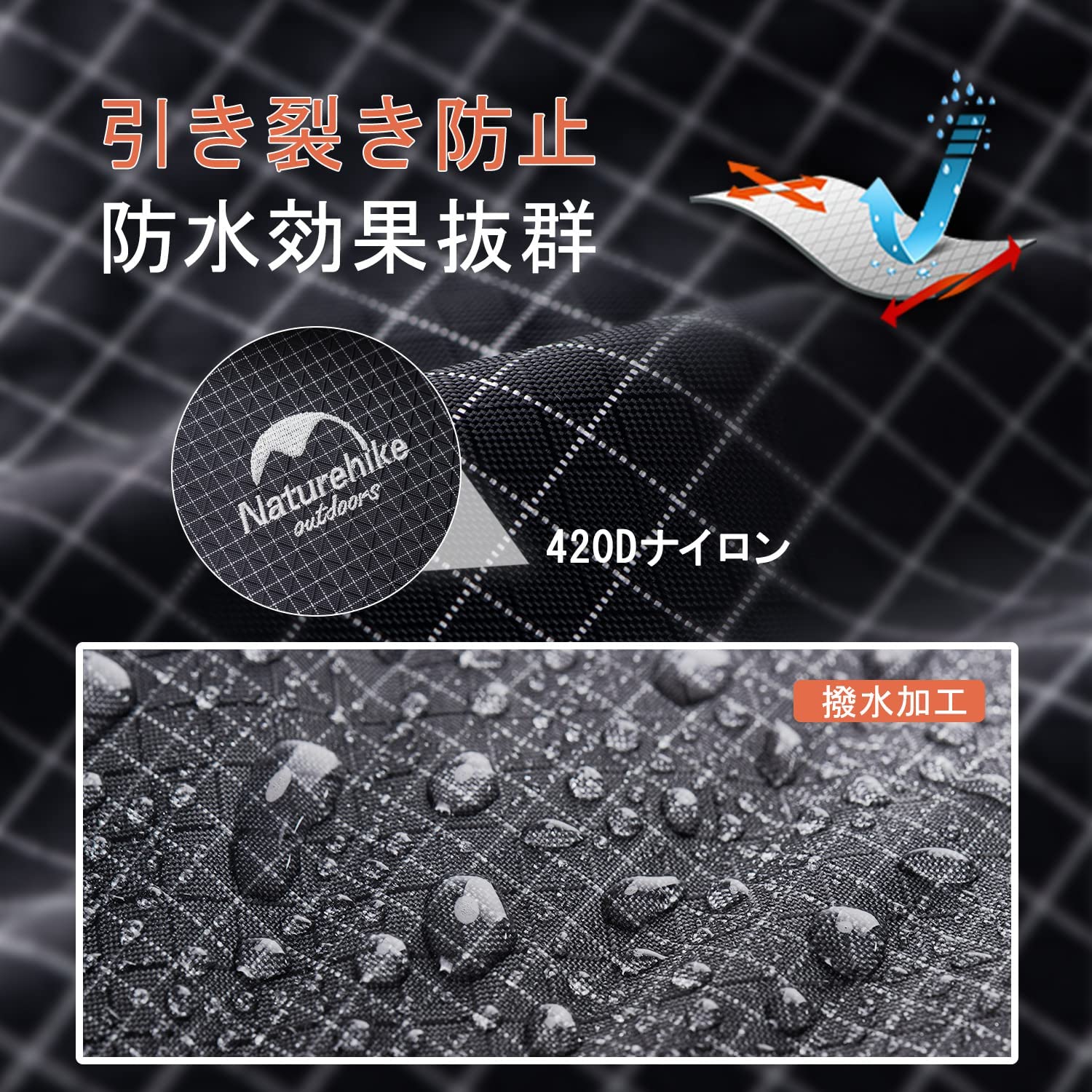 ネイチャーハイク リュック ハイキングRockバッグ 登山 多機能-Naturehike