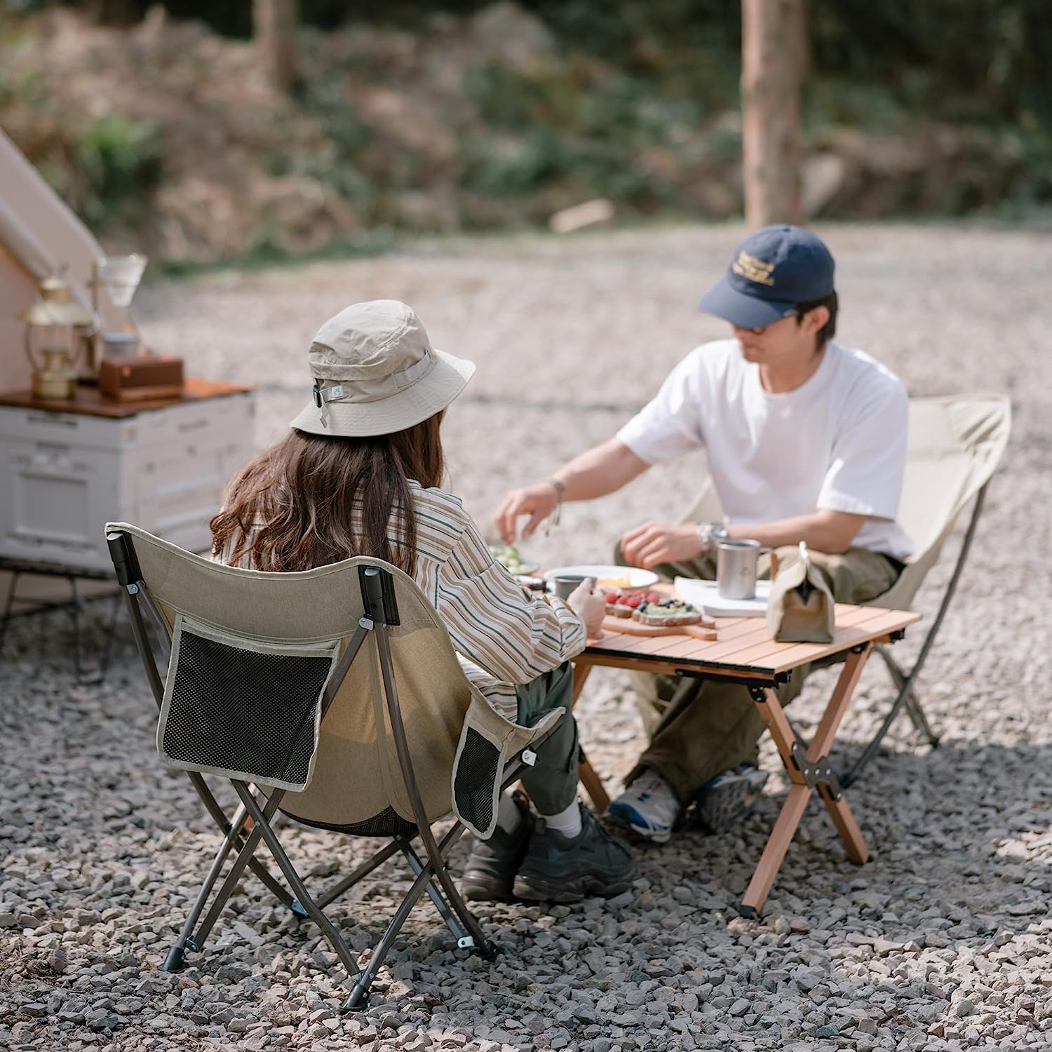 ネイチャーハイク アウトドアチェア 収束式 1秒開閉 耐荷重120kg 折りたたみ キャンプ椅子-Naturehike