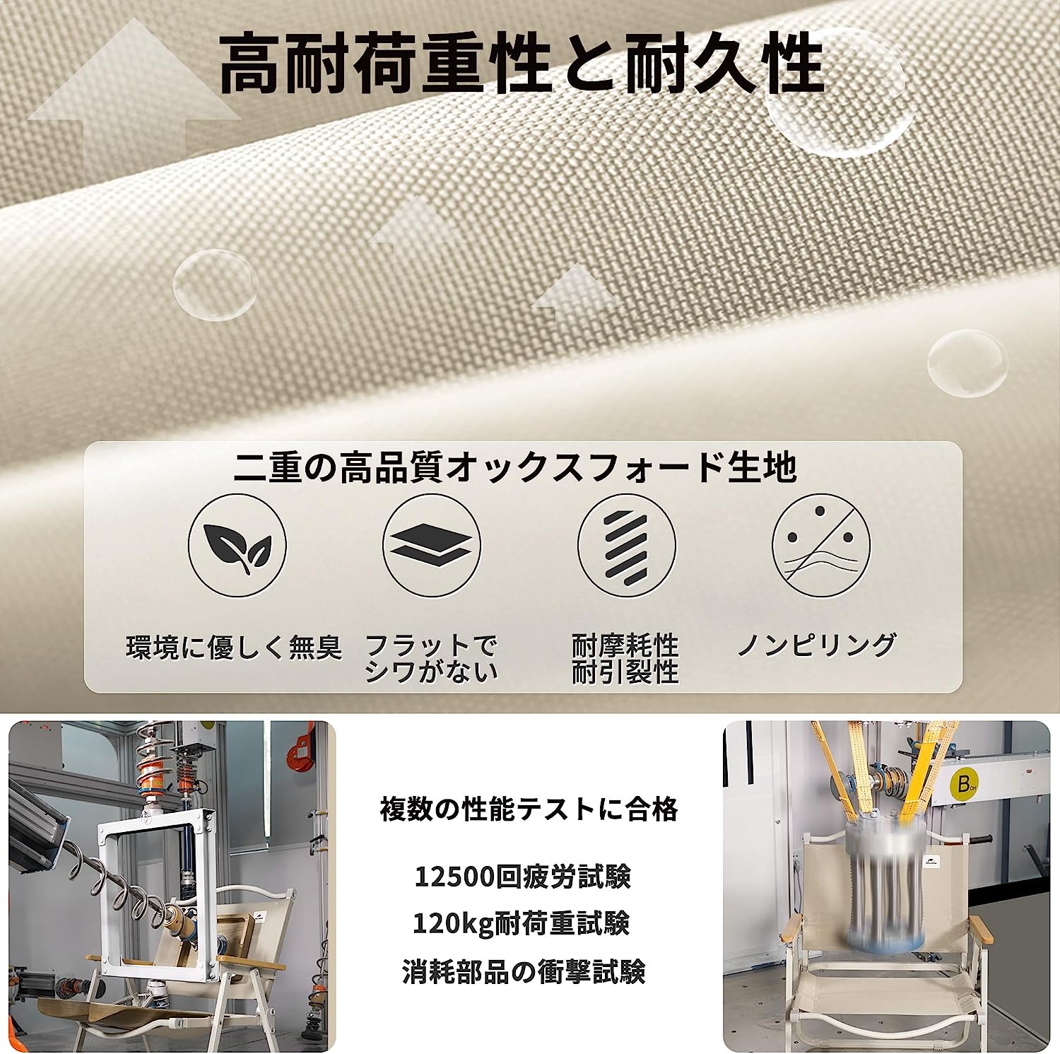 ネイチャーハイクFe01 アウトドア チェア 軽量2.7kg コンパクト 耐荷重 120kg  座高35cm -Naturehike