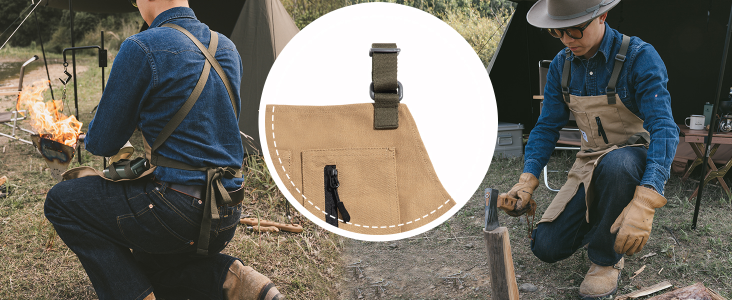 Naturehike エプロン キャンプ エプロン レディース メンズ