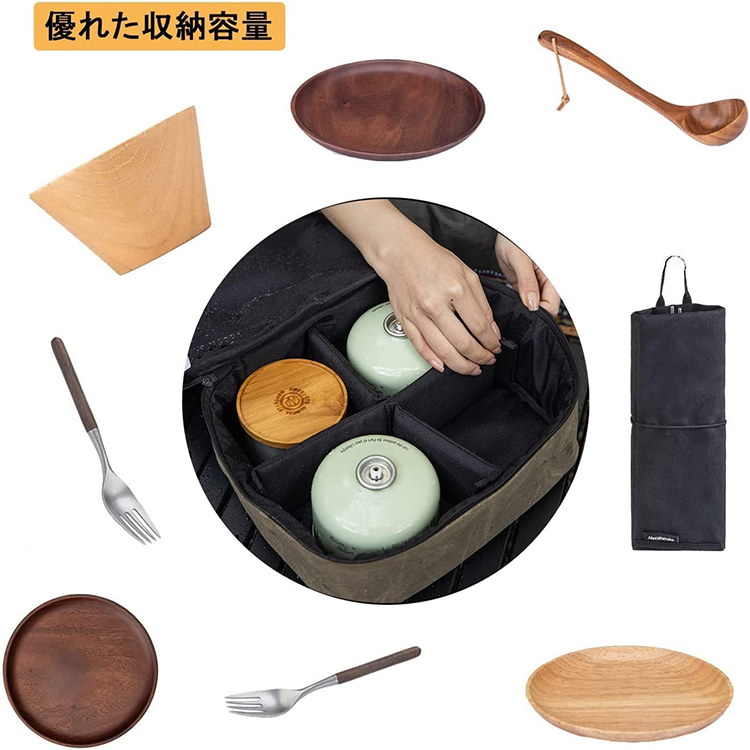 ネイチャーハイク 四角形キャンプバッグ 収納力抜群-Naturehike