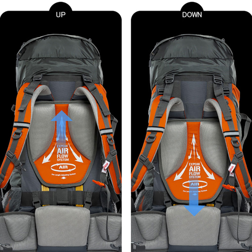 Naturehike 大容量バックパック 70L+5L ザック 登山 リュック 背面長調整可能 男女兼用 多機能 レインカバー 救援笛付き