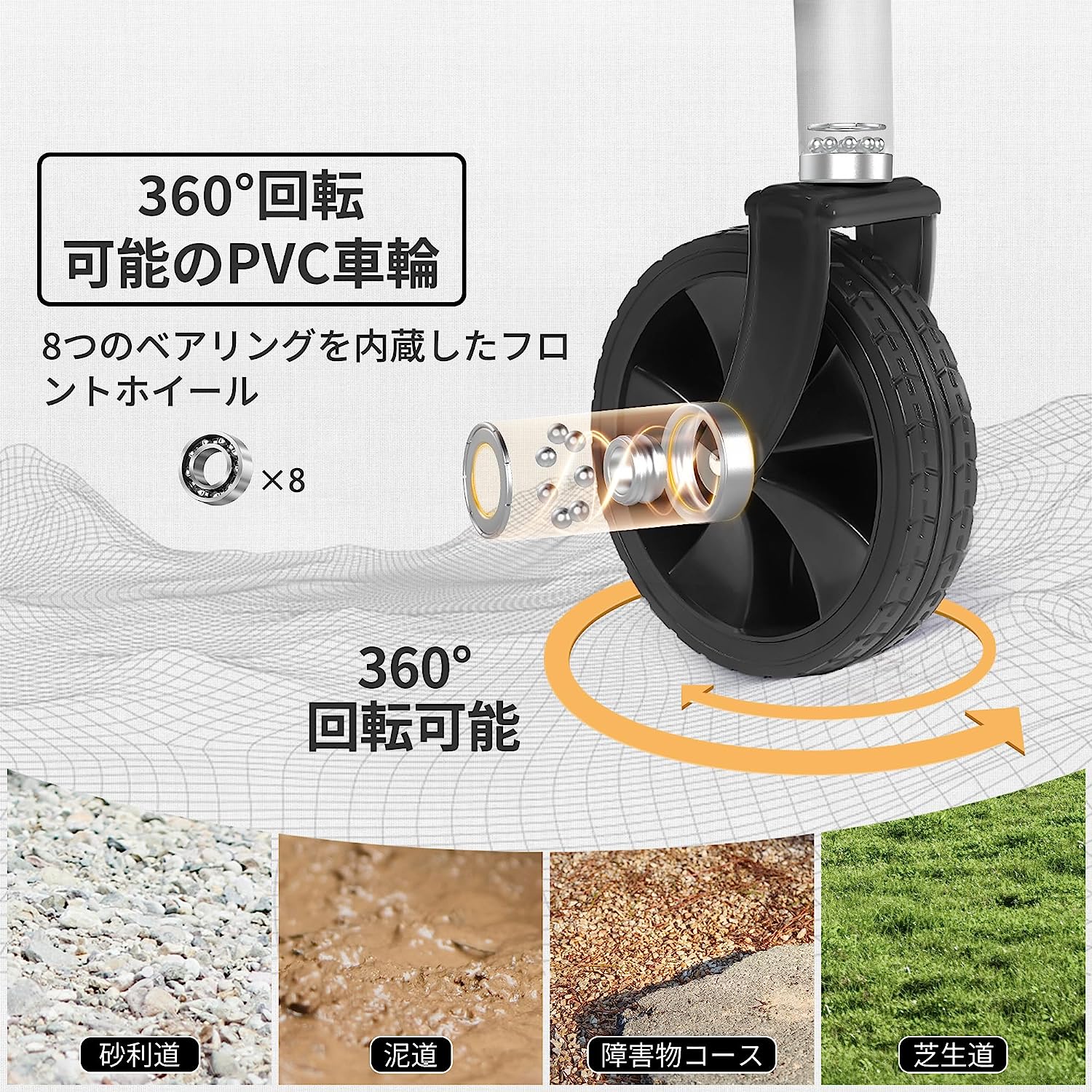 ネイチャーハイク  キャリーワゴン 大容量113L 耐荷重100kg  カバーを取り外し可　軽量-Naturehike