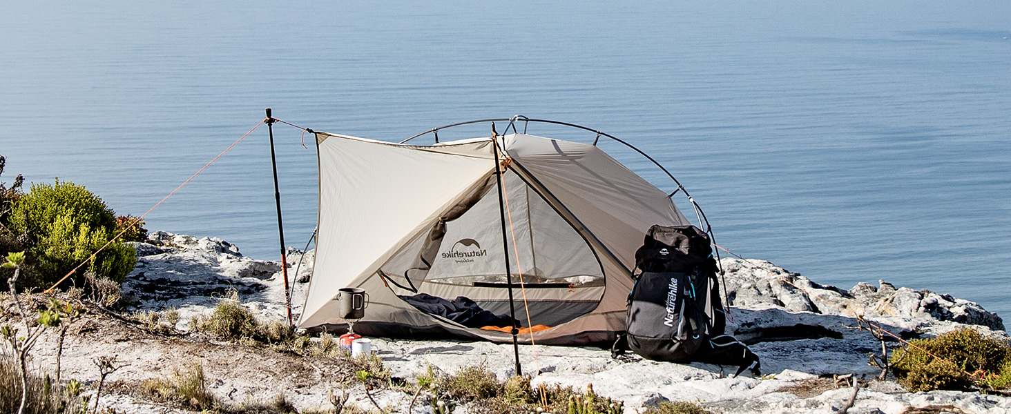 Naturehike viki1テント 1～2人用 軽量 ソロキャンプ 登山 自立式 前室 