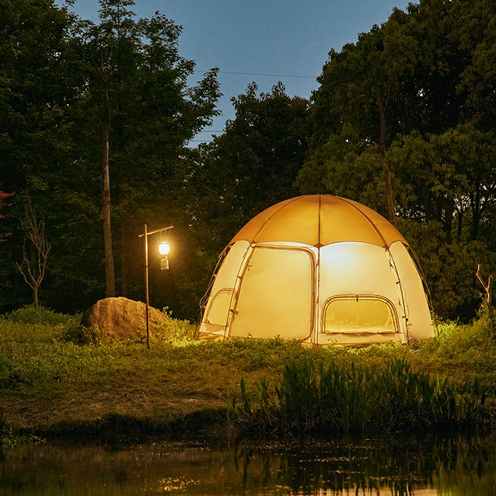 ネイチャーハイク ファミリーテント 4人用 専用グランドシート付き 天井高205cm　-Naturehike