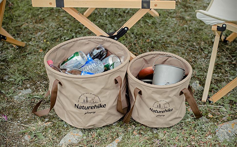 Natuerhike 折りたたみ バケツ 洗濯 足湯 釣りバケツ