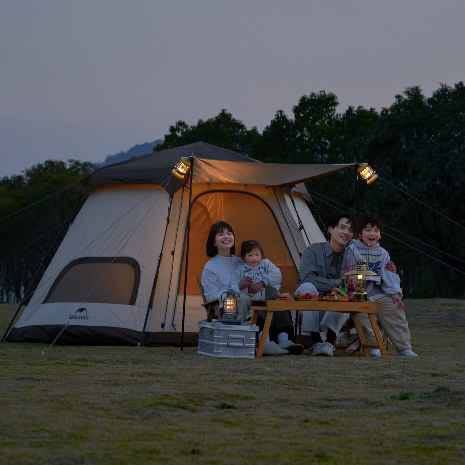 Naturehike 六角形 ワンタッチテント 4~5人用 ロッジ型 UPF50+ Naturehike 六角形 ワンタッチテント 4~5人用 ロッジ型 UPF50+