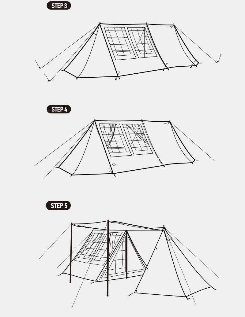 ネイチャーハイク Hammurabi ツールームテント TC素材 煙突口付 Naturehike Hammurabi テント ツールーム TC素材 煙突口付き 撥