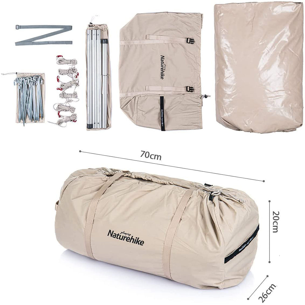Naturehike Brighten 6.4 ワンポールテント TC 2~3人用 コットン