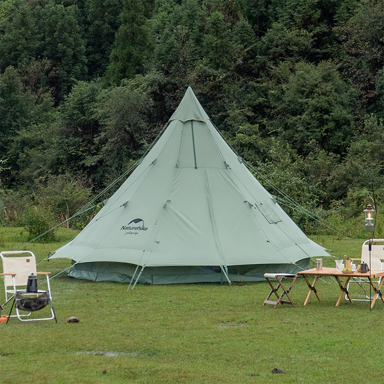 ネイチャーハイク コットンワンポールテント 広いスペース-Naturehike