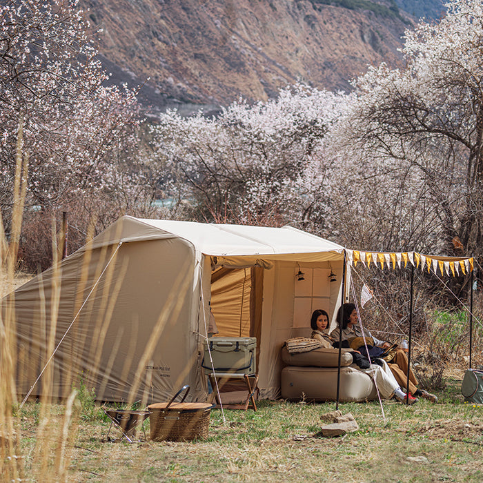 セット推薦　ネイチャーハイク Air12 Yワンポールテント 4-6人用 設営簡単 TC生地-Naturehike