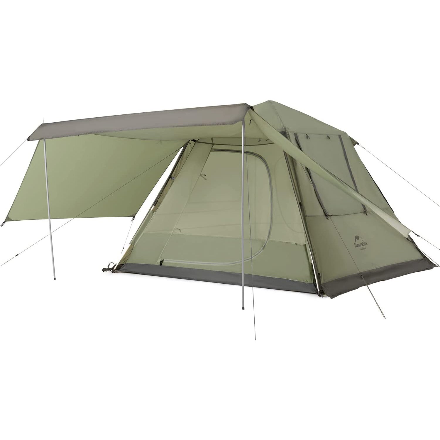 Naturehike ワンタッチテント UPF50+【2-4人用】Ango4 2つの前室ルーム  