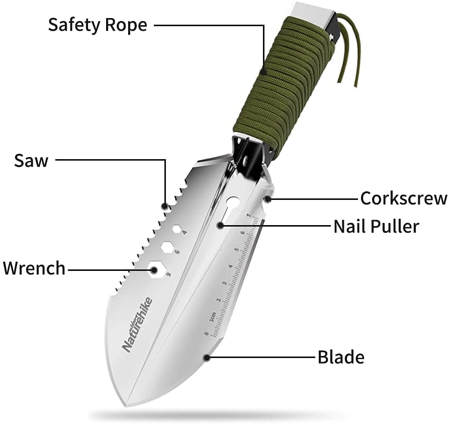 ネイチャーハイク 多機能シャベル収納バック付き (鋼)-Naturehike