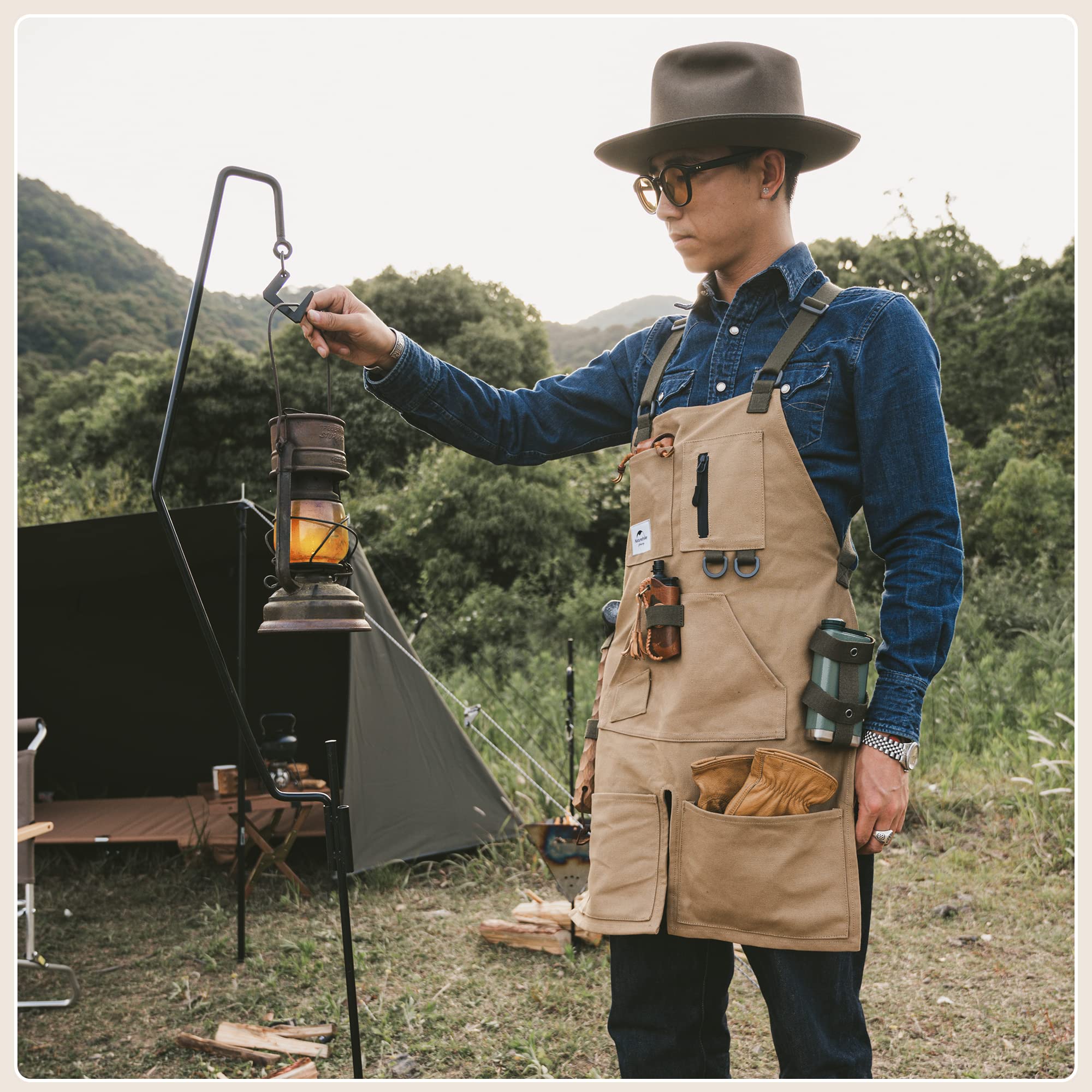 Naturehike エプロン キャンプ エプロン レディース メンズ