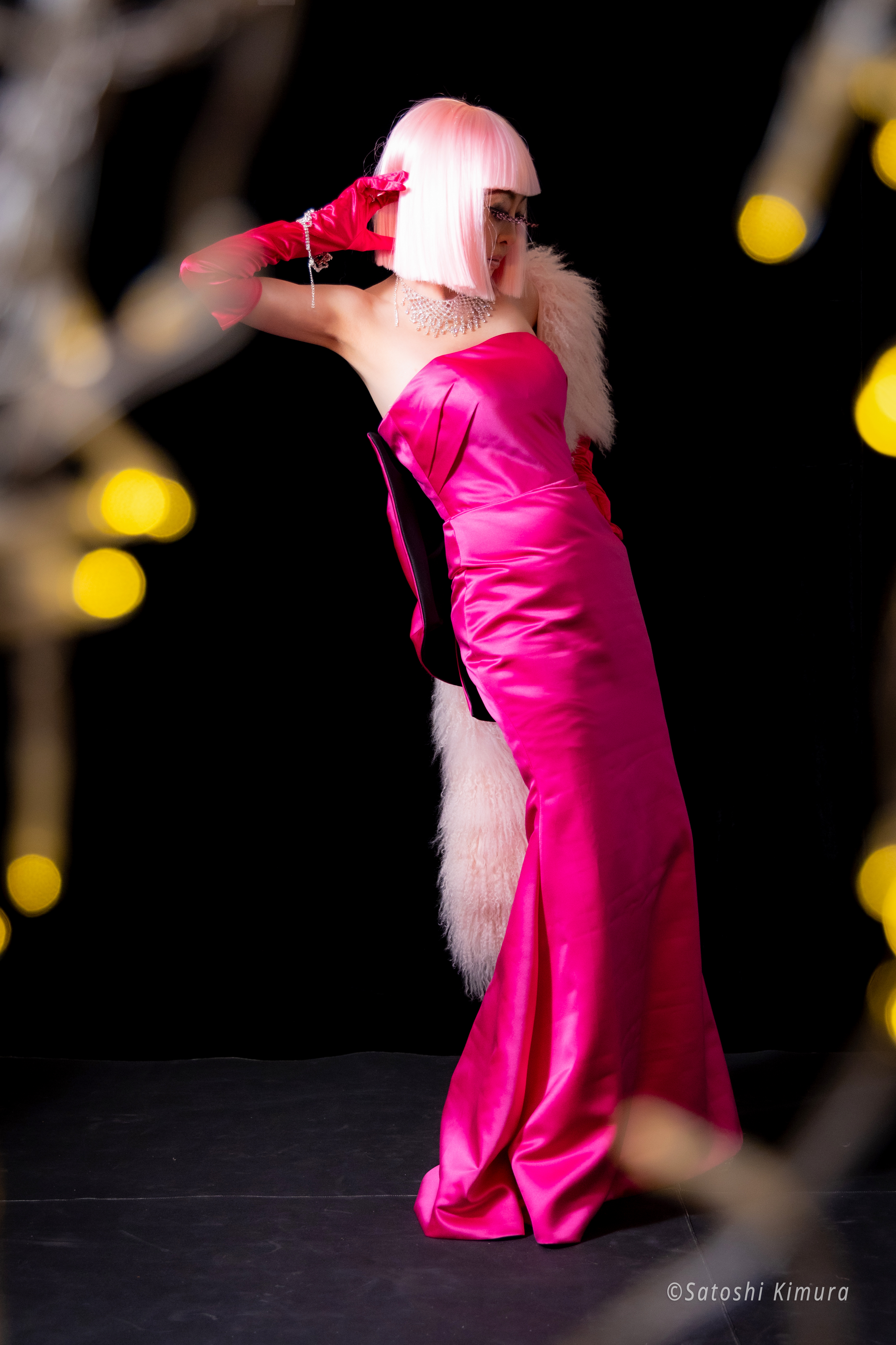 M×N collaboration dress　MN 1008 Pink