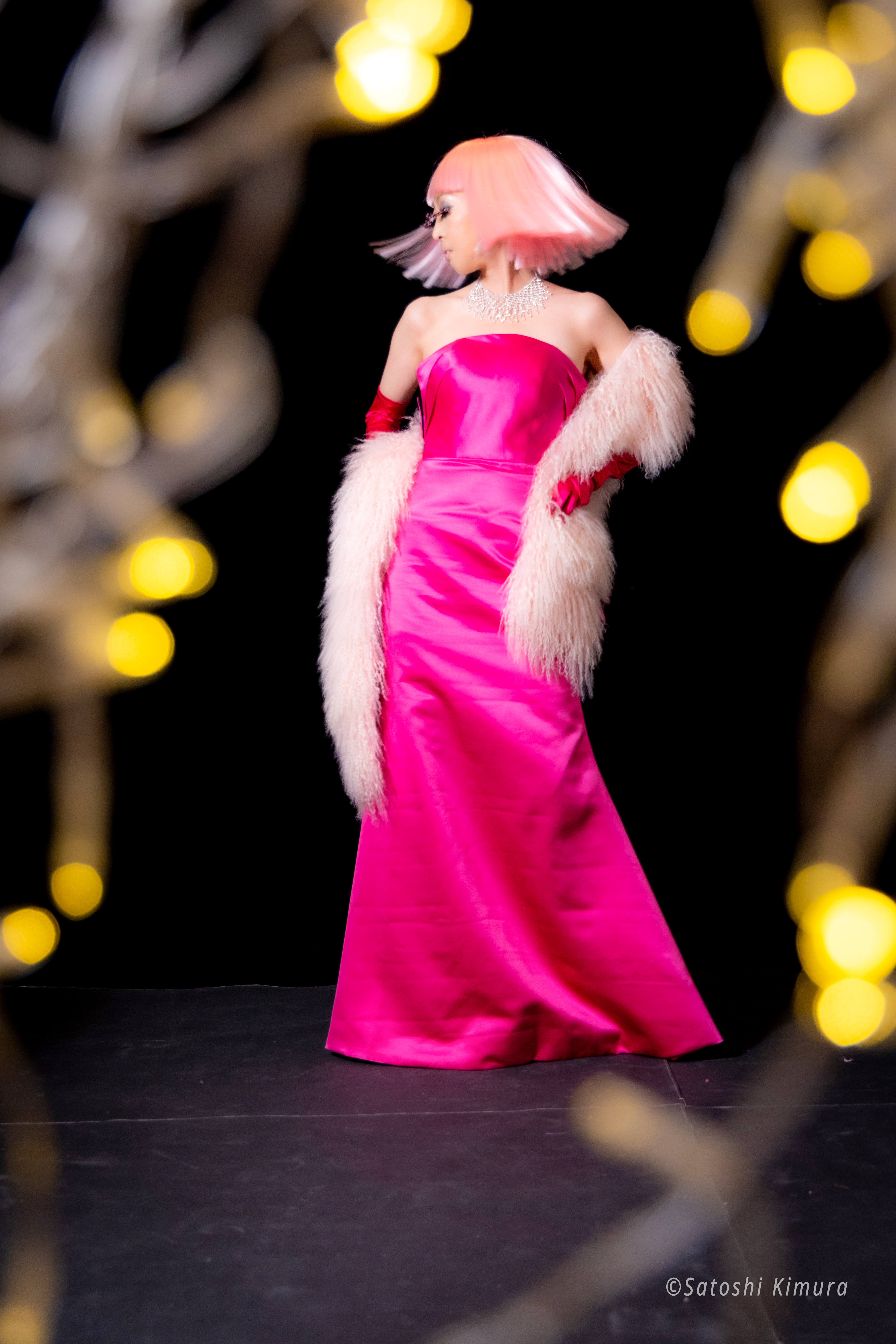 M×N collaboration dress　MN 1008 Pink