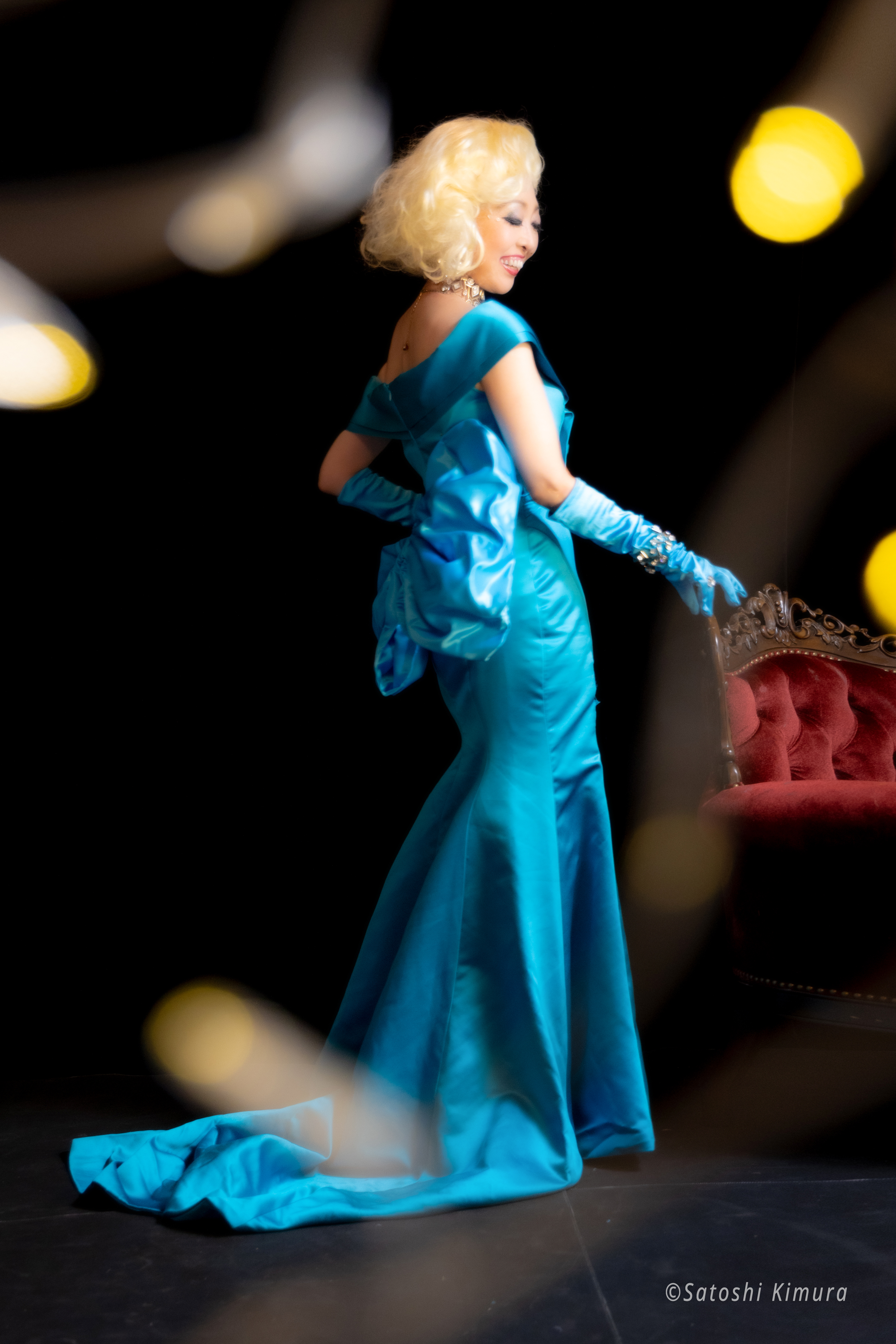 M×N collaboration dress　MN 1009 Blue