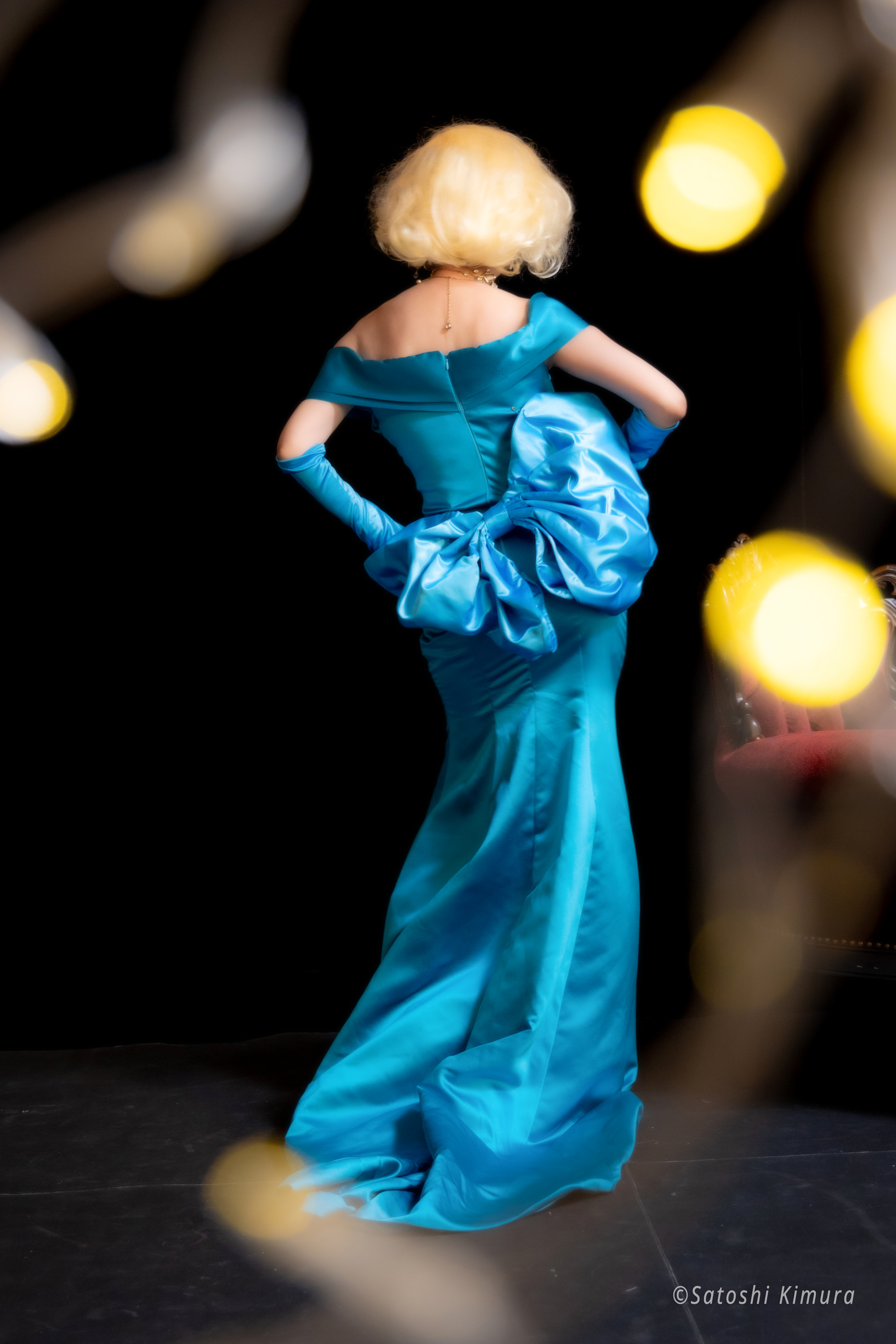 M×N collaboration dress　MN 1009 Blue