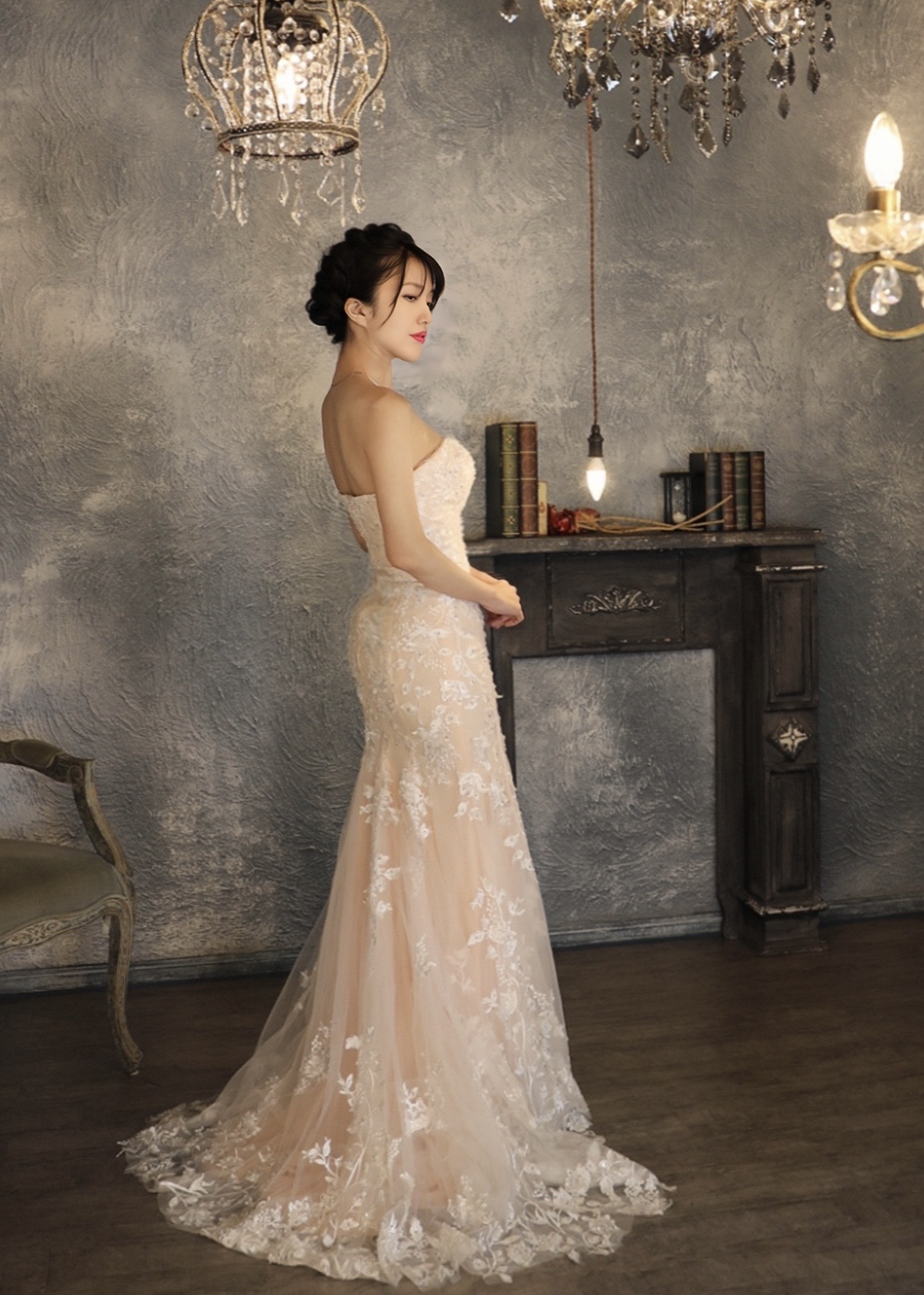 A×N collaboration dress　AN 1002 light pink