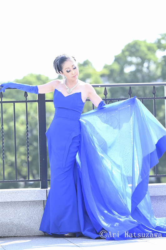 M×N collaboration dress　MN 1001 Blue