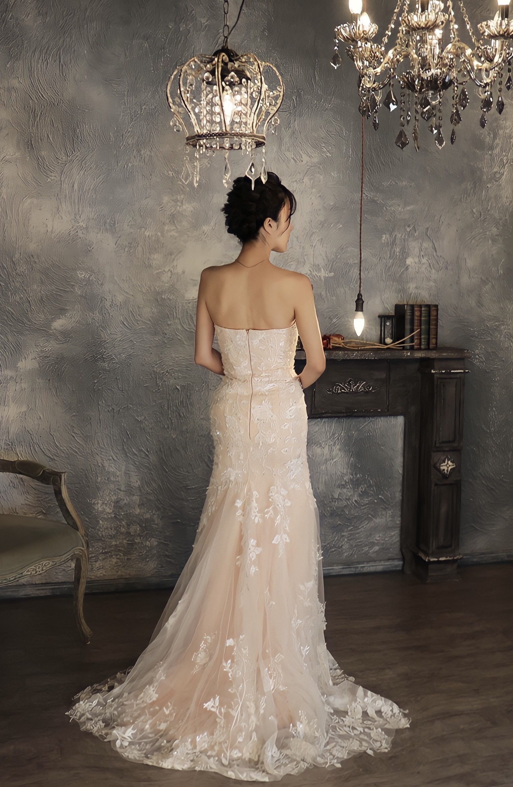 A×N collaboration dress　AN 1002 light pink